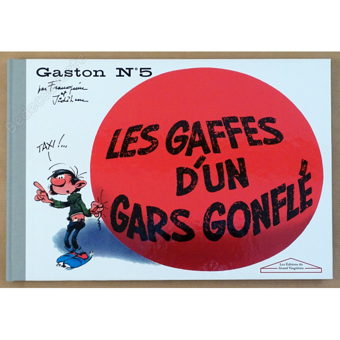 Franquin - Gaston N°5 Les gaffes d'un gars gonflé Tirage de Luxe