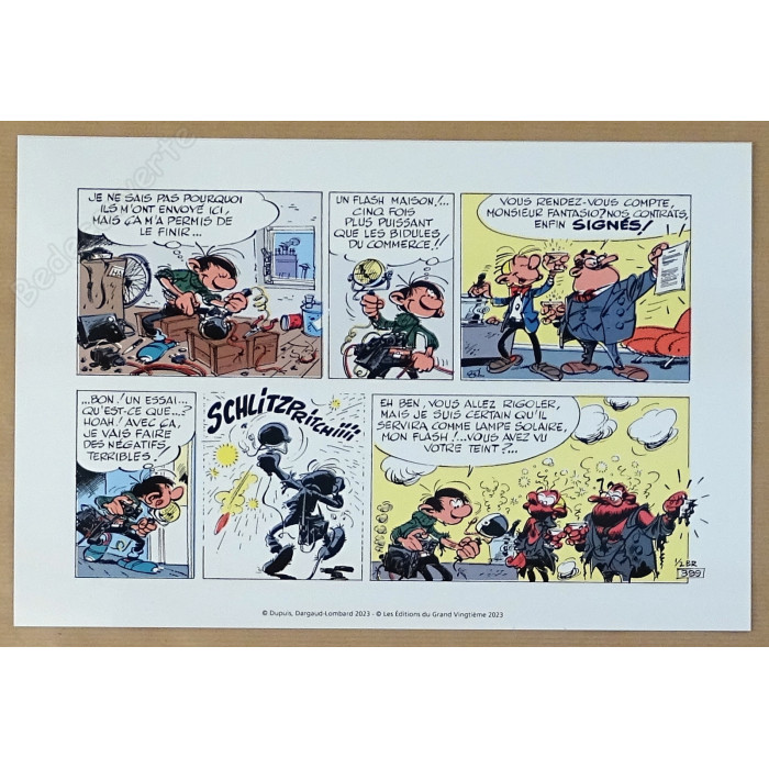 Franquin - Gaston N°5 Les gaffes d'un gars gonflé Tirage de Luxe