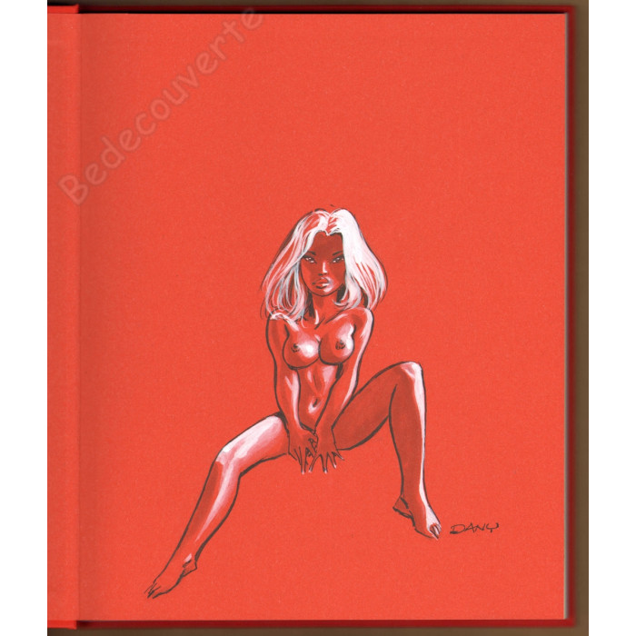 Dany - Artbook Dany dessine en toute liberté Version rouge de Noël + Dédicace n°49/60