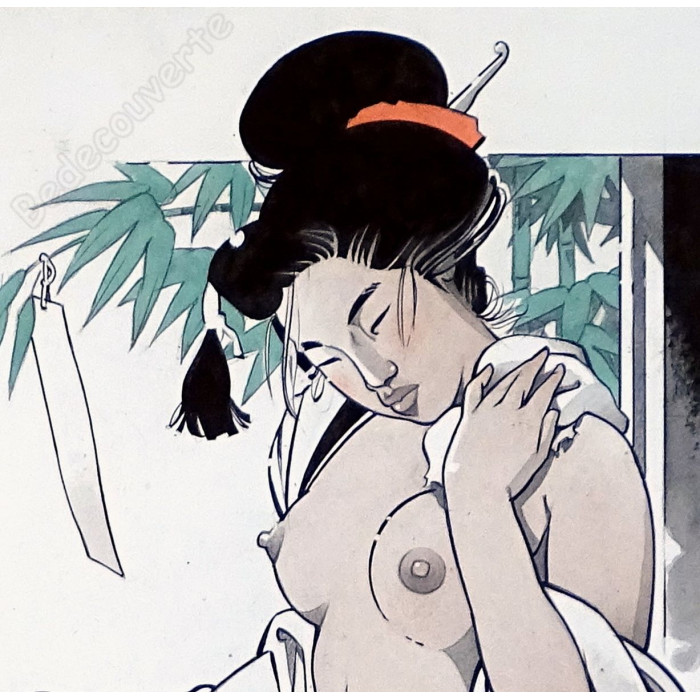 Michetz - Dessin Original Geisha Nue