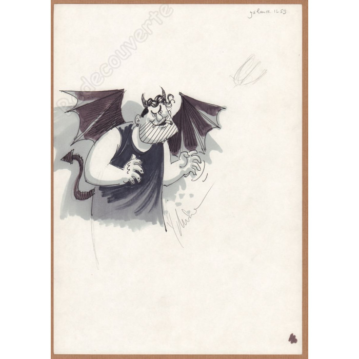 Yslaire - Dessin Original L'Homme Chauve-souris