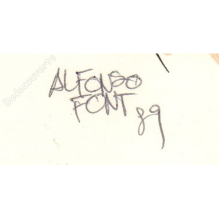 Alphonso Font - Dessin Original Taxi