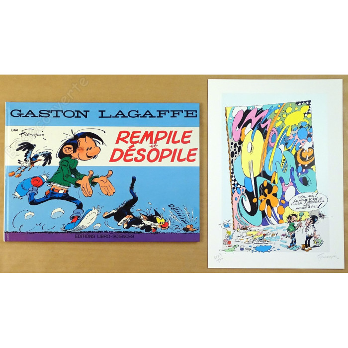 Franquin - Remplie et Désopile Tirage de Luxe avec Sérigraphie