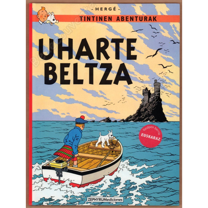 Hergé - Tintín Uharte Beltza - Euskaraz