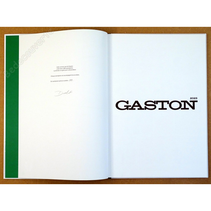 Delaf - Gaston 2023 Tirage de luxe