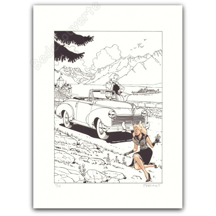 Meynet - Promenade en voiture Avec mise en couleurs partielle n°4/15