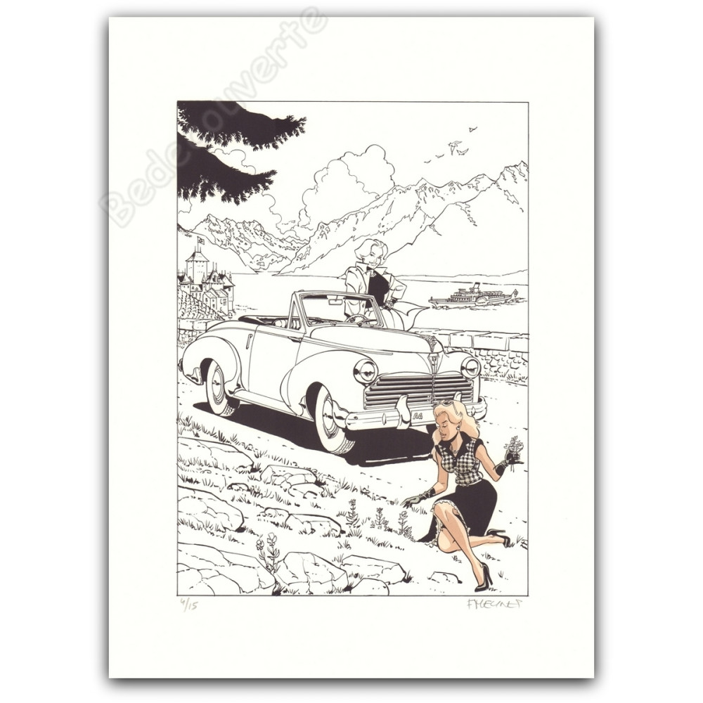 Meynet - Promenade en voiture Avec mise en couleurs partielle n°4/15