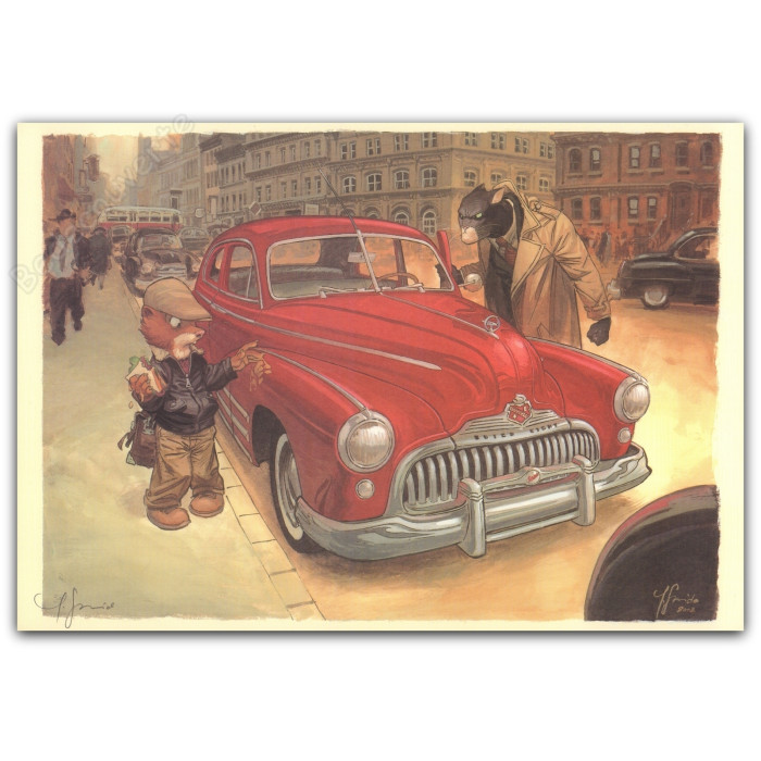 Guarnido - Blacksad Buick Ex-libris