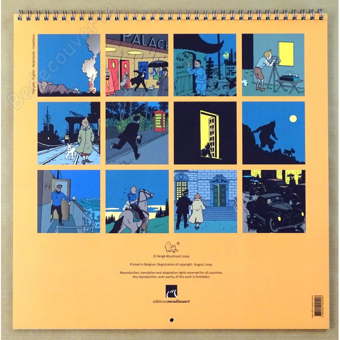 Herge - Calendrier Tintin 2010