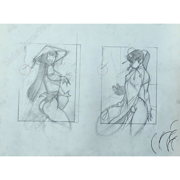 Michetz - Crayonné Original 2 Femmes