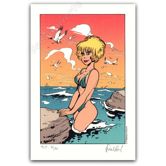 Walthéry - Natacha dans l'eau Variante 1