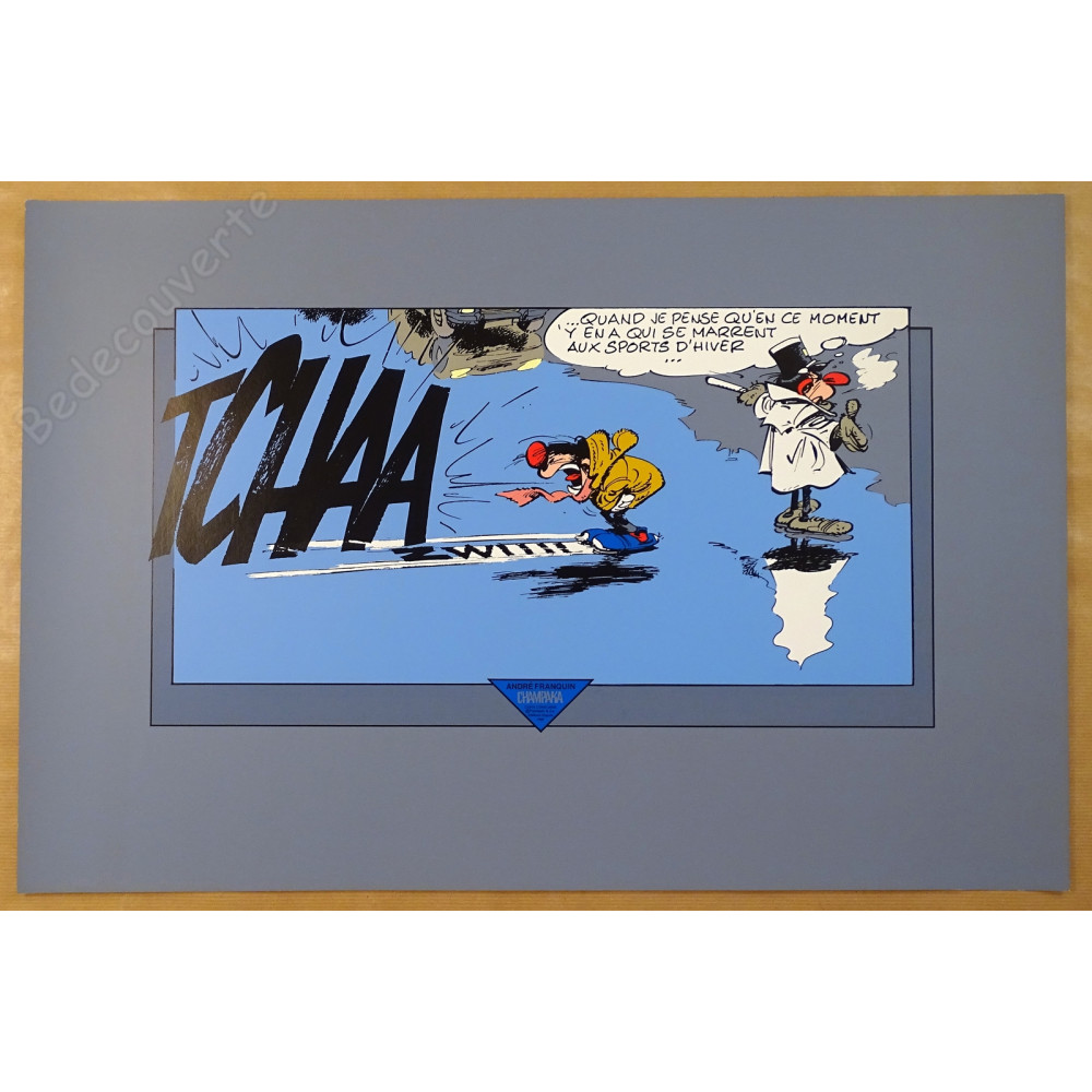 Franquin - Gaston Sports d'hiver Champaka 1990 Franquin - Gaston Sports d'hiver Champaka 1990