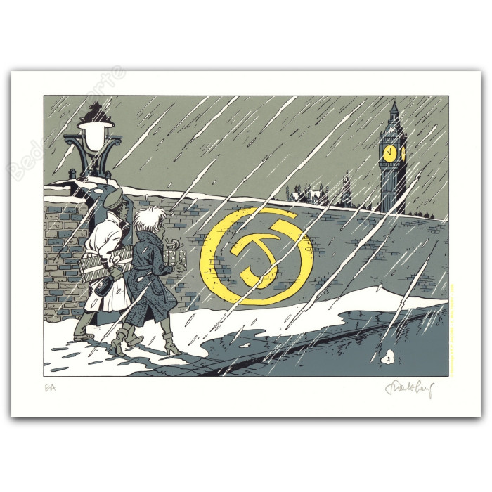 Walthéry - Natacha Hommage à Jacobs et Blake et Mortimer Variante Rare