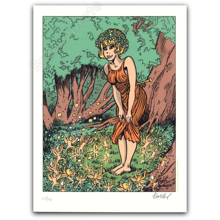 Walthéry - Natacha Hommage à Edward Robert Hughes