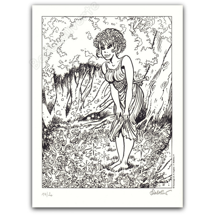 Walthéry - Natacha Hommage à Edward Robert Hughes NB