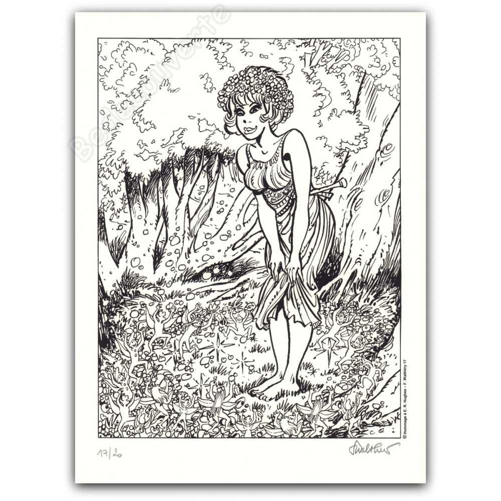 Walthéry - Natacha Hommage à Edward Robert Hughes NB Walthéry - Natacha Hommage à Edward Robert Hughes NB