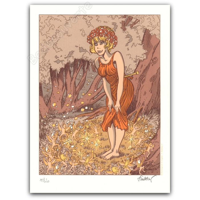 Walthéry - Natacha Hommage à Edward Robert Hughes Variante