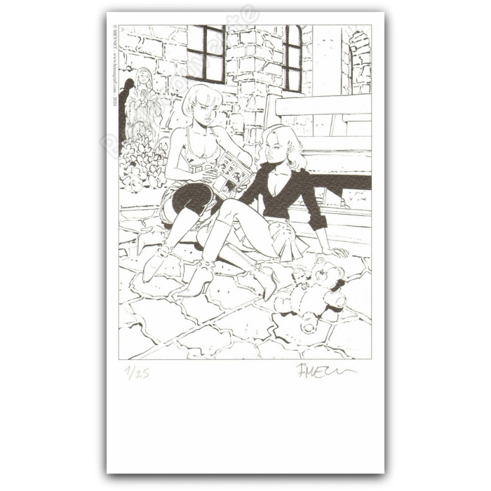 Meynet - L'Alpage disparu Un polar savoyard de Fanfoué 4 Bruno Graff Editions + Dessin Original J