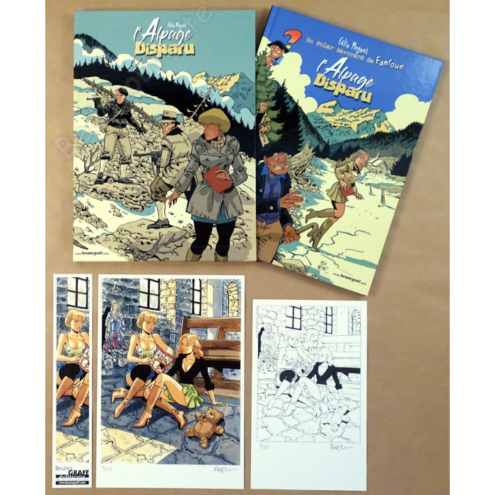 Meynet - L'Alpage disparu Un polar savoyard de Fanfoué 4 Bruno Graff Editions + Dessin Original K