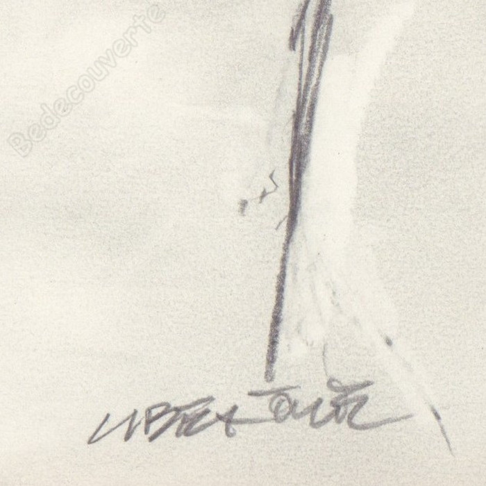 Liberatore Tanino - Dessin Original Portrait de femme 01