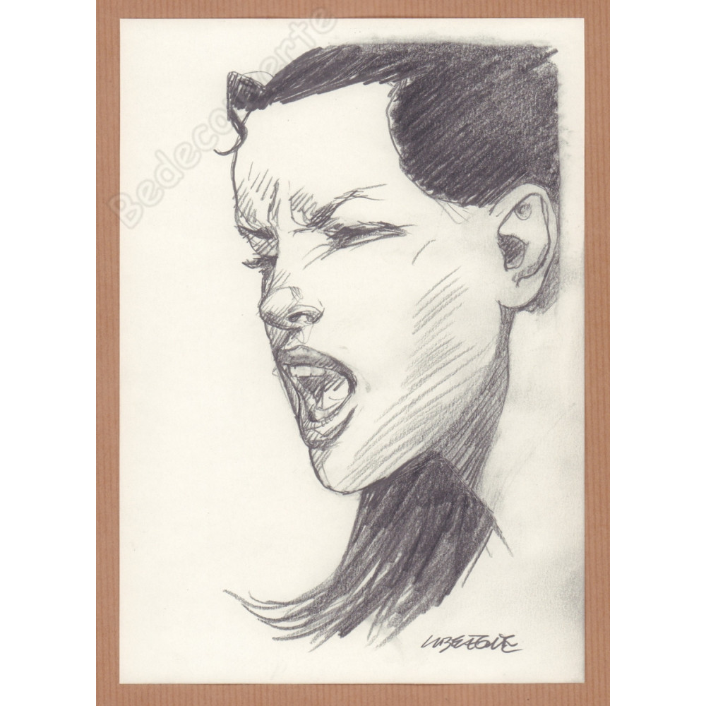 Liberatore Tanino - Dessin Original Portrait de femme 03 Liberatore Tanino - Dessin Original Portrait de femme 03
