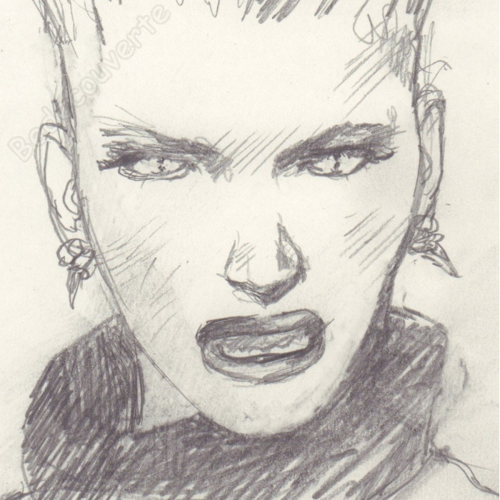 Liberatore Tanino - Dessin Original Portrait de femme 04