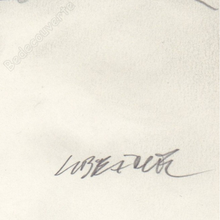 Liberatore Tanino - Dessin Original Portrait de femme 04