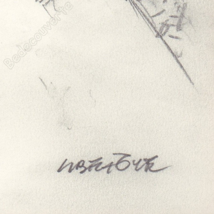 Liberatore Tanino - Dessin Original Portrait de femme 05