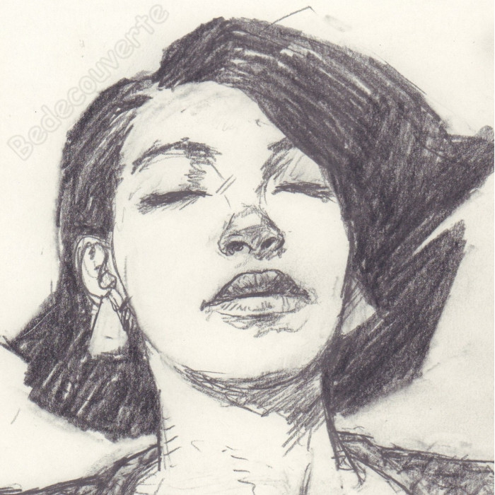 Liberatore Tanino - Dessin Original Portrait de femme 05