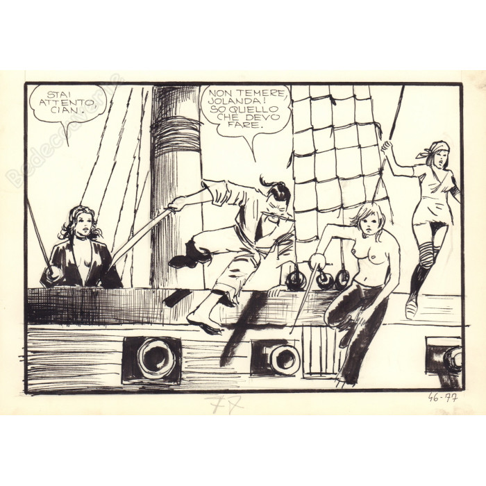 Manara Milo - Planche Originale Jolanda 46-77