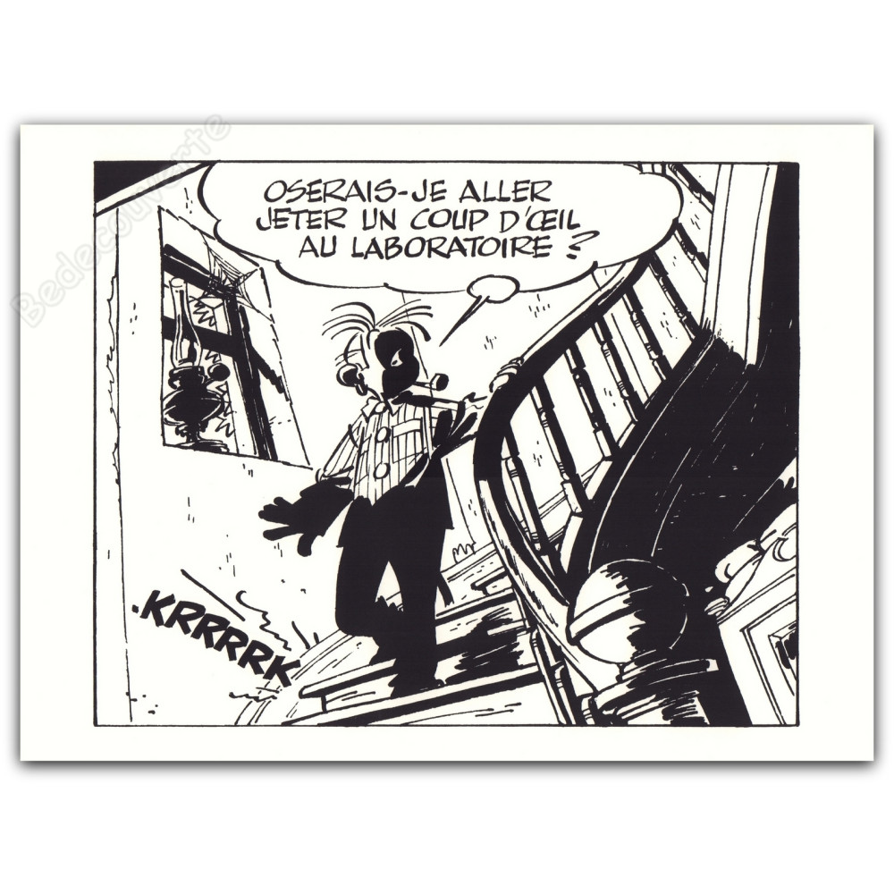Franquin - Spirou et Fantasio Escalier Franquin - Spirou et Fantasio Escalier