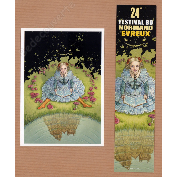 Tillier - Carte postale + Marque-page Festival BD