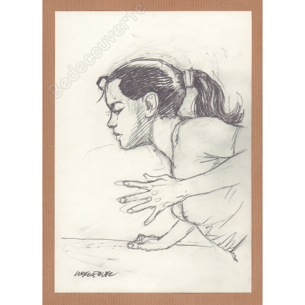Liberatore Tanino - Dessin Original Portrait de femme 06 Liberatore Tanino - Dessin Original Portrait de femme 06