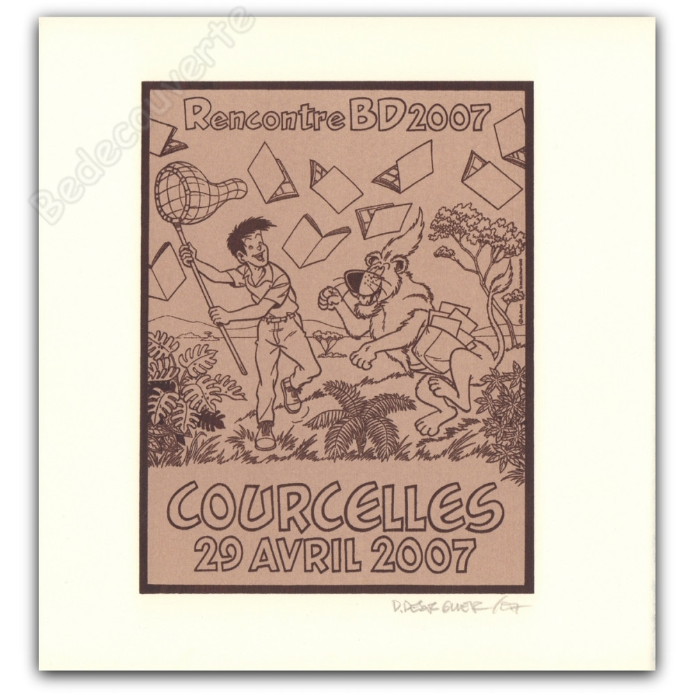 Desorgher - Jimmy Tousseul Sérigraphie Courcelles 2007 Brun clair Desorgher - Jimmy Tousseul Sérigraphie Courcelles 2007 Brun clair