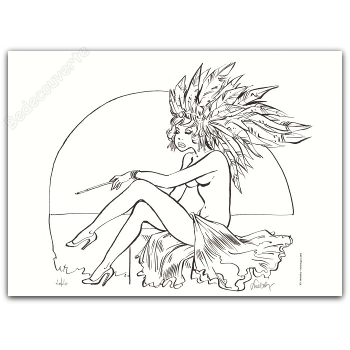 Walthéry - Natacha Hommage à Will Les plumes NB