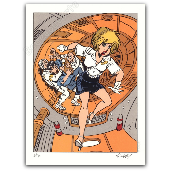 Walthéry - Natacha Couverture Spirou 2207 inversée