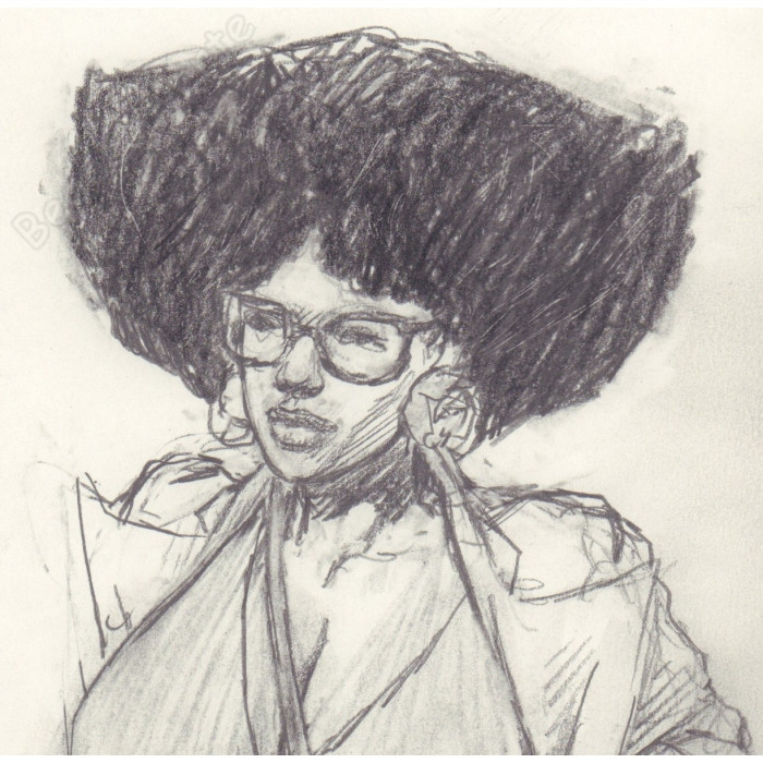 Liberatore Tanino - Dessin Original Portrait de femme 09