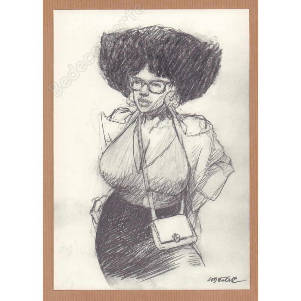 Liberatore Tanino - Dessin Original Portrait de femme 09 Liberatore Tanino - Dessin Original Portrait de femme 09