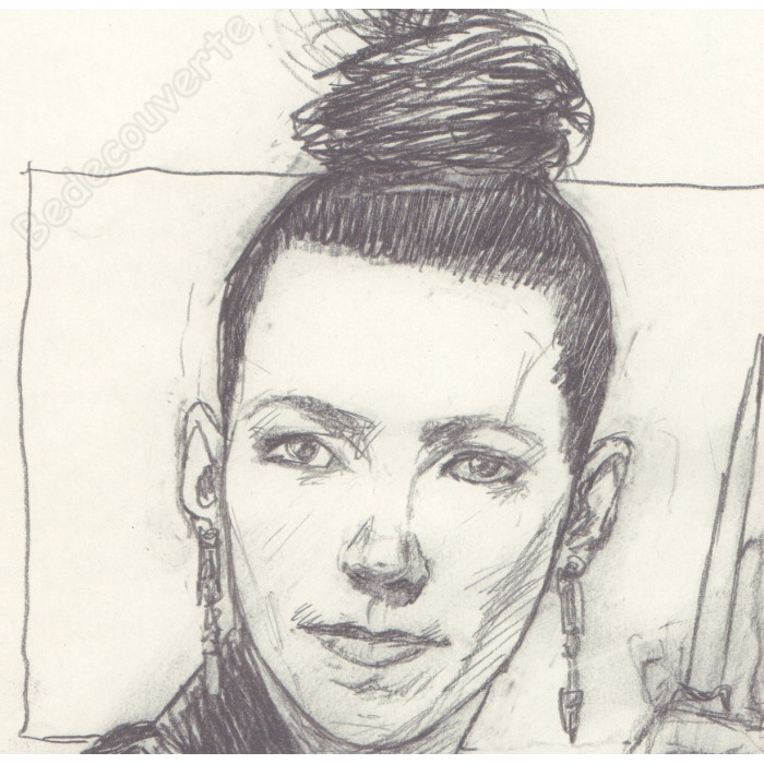 Liberatore Tanino - Dessin Original Portrait de femme 10