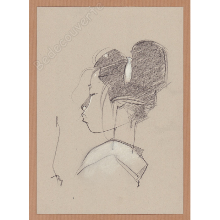 Michetz - Dessin Original Geisha 03