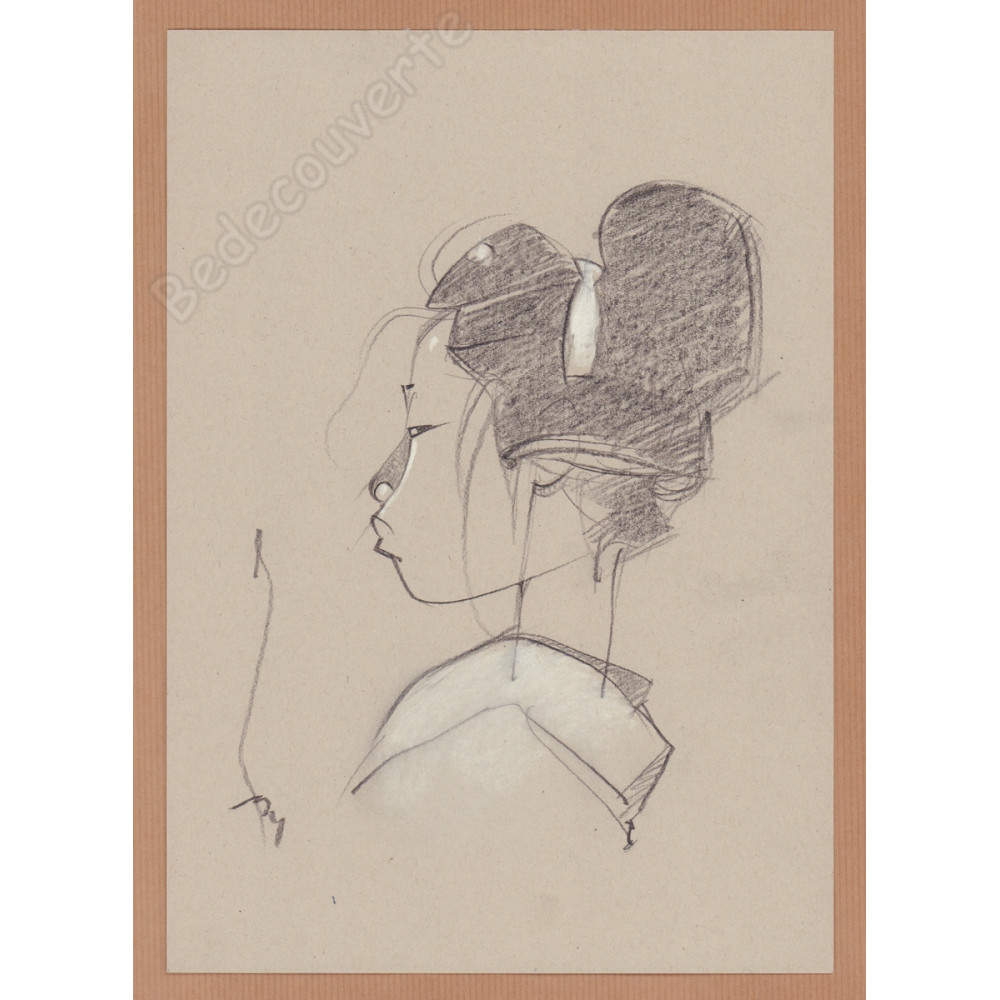 Michetz - Dessin Original Geisha 03 Michetz - Dessin Original Geisha 03