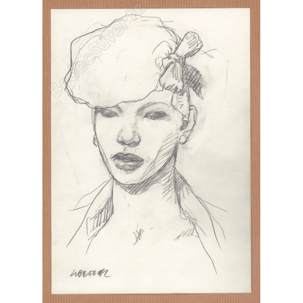 Liberatore Tanino - Dessin Original Portrait de femme 11 Liberatore Tanino - Dessin Original Portrait de femme 11