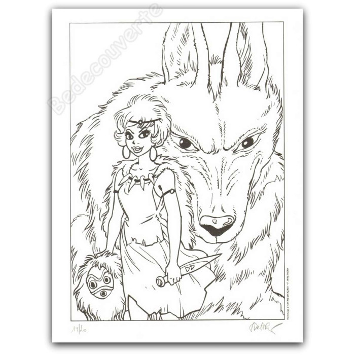 Walthéry - Natacha Hommage à Hayao Miyazaki NB