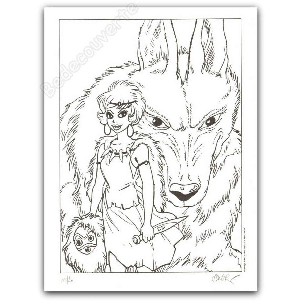 Walthéry - Natacha Hommage à Hayao Miyazaki NB Walthéry - Natacha Hommage à Hayao Miyazaki NB