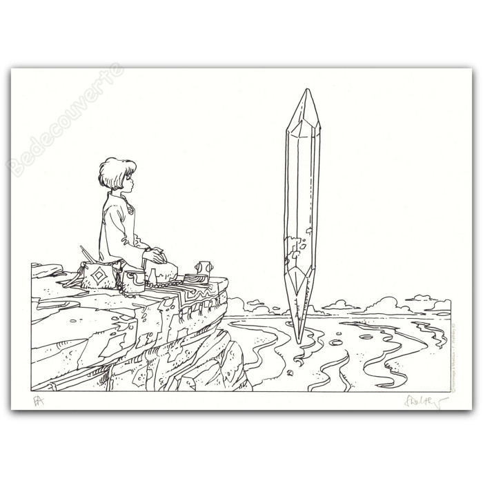 Walthéry - Natacha Hommage à Moebius Le désert NB