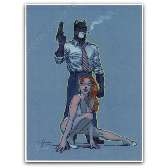 Guarnido - Blacksad La cigarette Signé