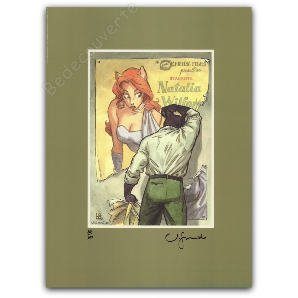 Guarnido - Blacksad Natalia Wilford Affiche Guarnido - Blacksad Natalia Wilford Affiche