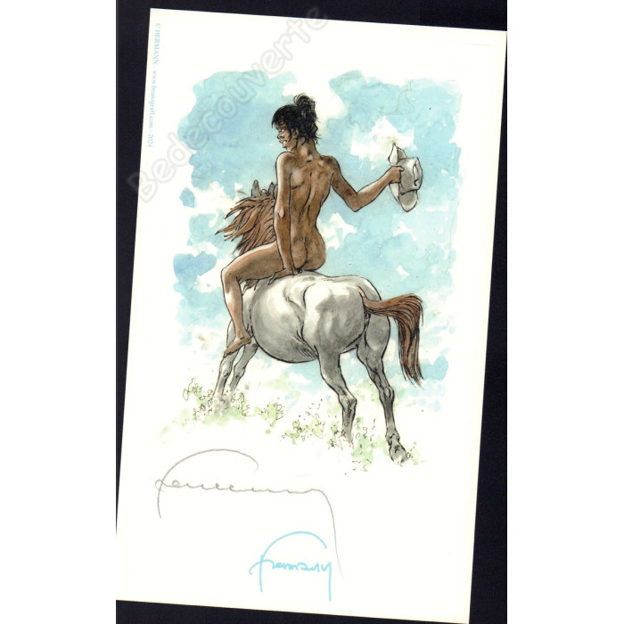 Hermann - Artbook Chevaux Limité à 49 exemplaires + Dédicace 9/49