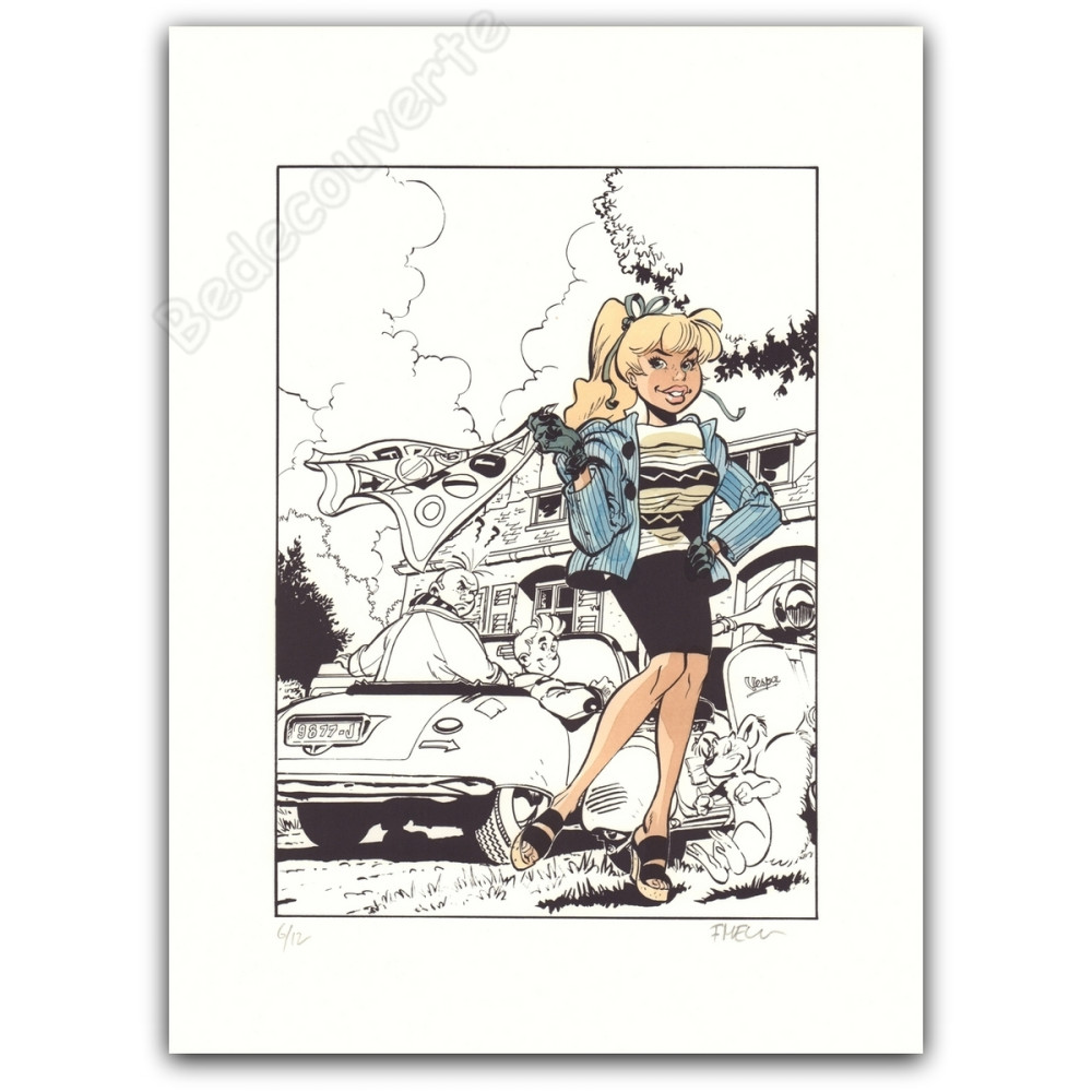 Meynet - Hommage à Franquin Avec mise en couleurs partielle n°6/12 Meynet - Hommage à Franquin Avec mise en couleurs partielle n°6/12