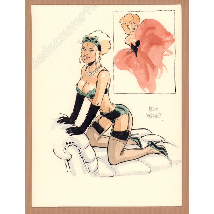 Meynet Félix - Dessin original Mirabelle pour l'Artbook 69 - C